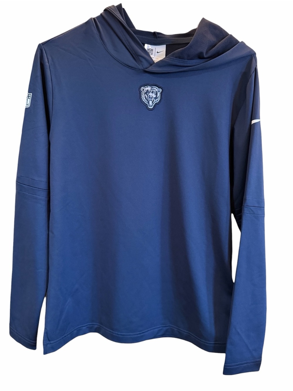 NIKE Chicago Bears Navy Blue Dri-Fit Hoodie - Men’s Small